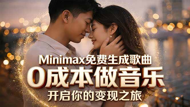 Minimax免费生成歌曲实测！0成本做音乐，说唱流行Lofi一键生成-沧海聊项目