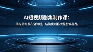 AI短视频剧集制作课：从构思到发布全流程，结构化创作完整叙事作品-沧海聊项目