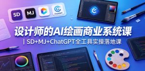 设计师的AI绘画商业系统课｜SD+MJ+ChatGPT全工具实操落地课-沧海聊项目