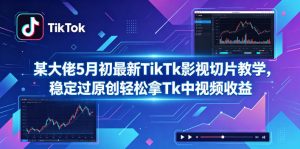 某大佬5月初最新TikTk影视切片教学，稳定过原创轻松拿Tk中视频收益-沧海聊项目