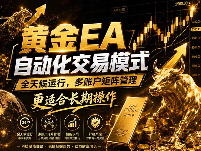 黄金EA量化：多窗口矩阵稳定运行，系统自动执行，收益空间持续放大-沧海聊项目