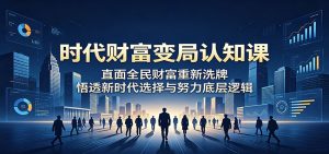 时代财富变局认知课：直面全民财富重新洗牌，悟透新时代选择与努力底层逻辑-沧海聊项目