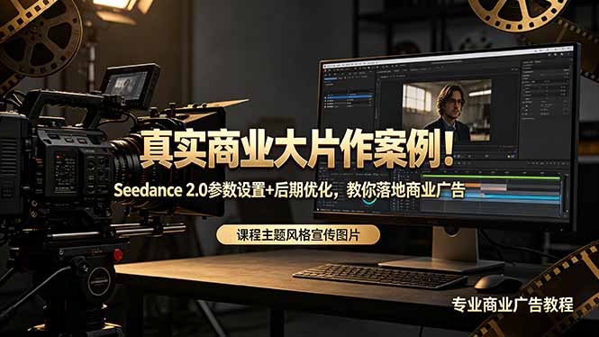 真实商业大片作案例！Seedance 2.0参数设置+后期优化，教你落地商业广告-沧海聊项目