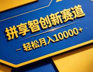 拼多多享智创新赛道，卖一切可以通过网盘链接交付的虚拟商品，轻松月入10000＋-沧海聊项目