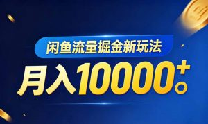 闲鱼流量掘金虚拟资料新玩法，月入10000＋-沧海聊项目