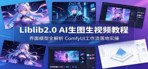 Liblib2.0 AI生图生视频教程：界面模型全解析，ComfyUI工作流落地实操-沧海聊项目