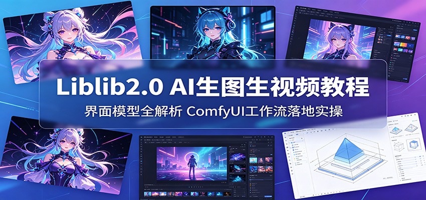 Liblib2.0 AI生图生视频教程：界面模型全解析，ComfyUI工作流落地实操-沧海聊项目