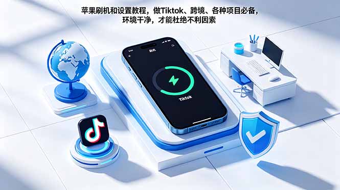 苹果刷机和设置教程，做Tiktok、跨境、各种项目必备，环境干净，才能杜绝不利因素-沧海聊项目