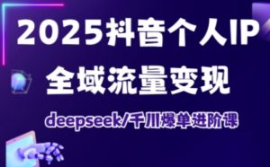 抖音个人IP全域流量变现进阶课，deepseek千川爆单进阶课(更新2026年05月)-沧海聊项目