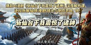爆款AI漫剧《斩仙台下我震惊了诸神》深度解析课，逐段拆解仙侠漫剧镜头与制作思路，快速复刻爆款创作模式-沧海聊项目