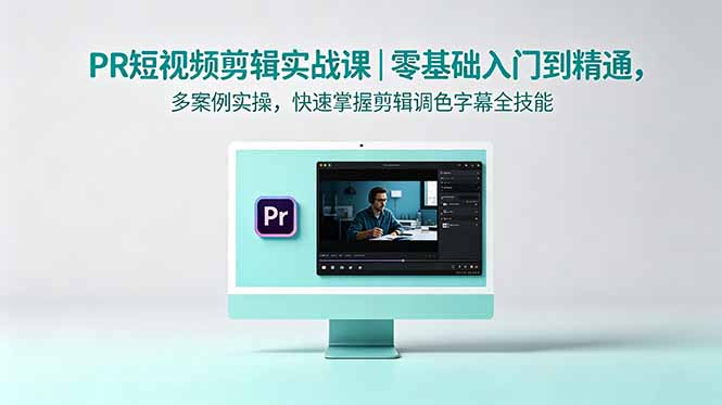 PR短视频剪辑实战课｜零基础入门到精通，多案例实操，快速掌握剪辑调色字幕全技能-沧海聊项目