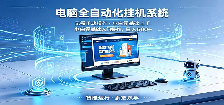 智能广告挂机无需值守，小白上手轻松实现每日增收-沧海聊项目