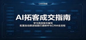 AI拓客成交指南：学习高效指令编写，配置自动跟进链路打通邮件与CRM全流程-沧海聊项目