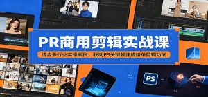 PR商用剪辑实战课：结合多行业实操案例，联动PS关键帧速成接单剪辑功底-沧海聊项目