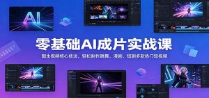 零基础AI成片实战课：图生视频核心技法，轻松制作跳舞、漫剧、短剧多款热门短视频-沧海聊项目