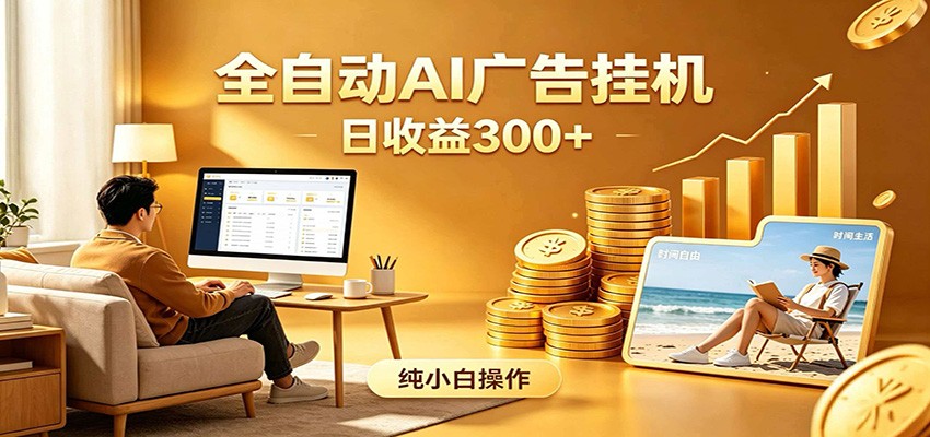 AI风口项目，全程解放双手，后台自动运行赚取收益，每天稳定收益300+-沧海聊项目