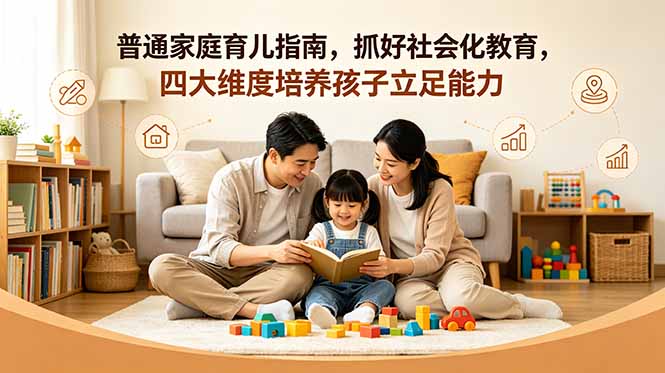 付费文章：普通家庭育儿指南，抓好社会化教育，四大维度培养孩子立足能力-沧海聊项目