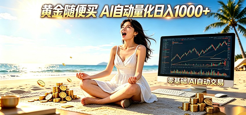 黄金随便买？AI自动外汇量化交易 在家当皇帝 日入1000+-沧海聊项目