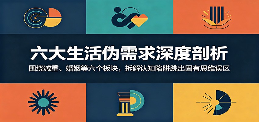 六大生活伪需求深度剖析：围绕减重、婚姻等六个板块，拆解认知陷阱跳出固有思维误区-沧海聊项目