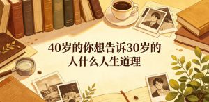 公众号付费文章：40岁的你想告诉30岁的人什么人生道理？-沧海聊项目