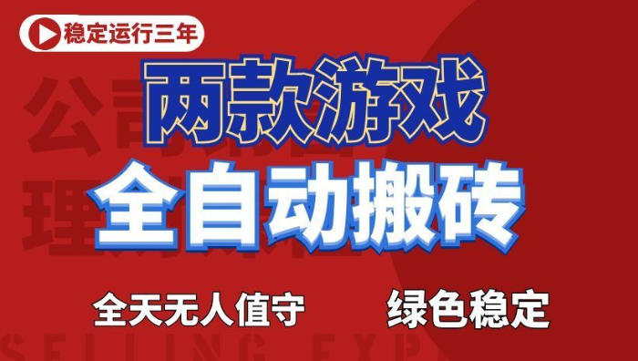 海外游戏全自动搬砖，日入1k+，全天无人值守，绿色稳定！【揭秘】-沧海聊项目