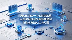 OpenClaw 一人公司训练营，从部署调试到多智能体搭建，打造全自动 AI 工作引擎-沧海聊项目