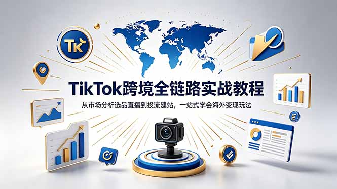 TikTok+独立站跨境基础全套教程，拆解平台盈利逻辑，新手从零跑通变现全流程-沧海聊项目