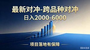 跨品种对冲震撼首发！日收益2000-6000+，项目绿色长久，安全稳健，合规靠谱，可批量放大-沧海聊项目