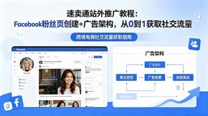 速卖通站外推广教程：Facebook粉丝页创建+广告架构，从0到1获取社交流量-沧海聊项目