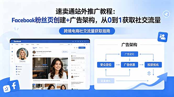 速卖通站外推广教程：Facebook粉丝页创建+广告架构，从0到1获取社交流量-沧海聊项目