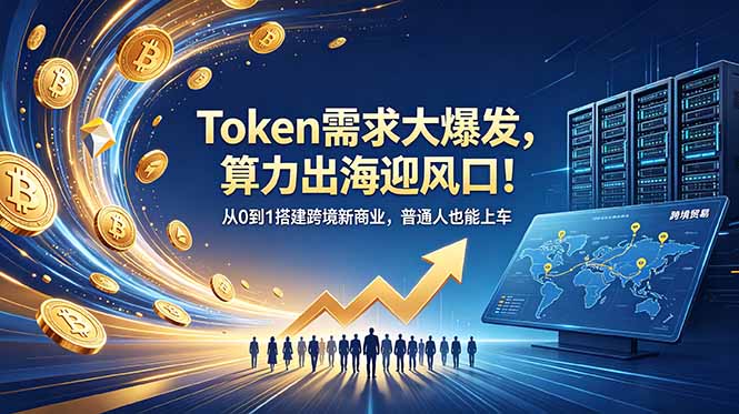 Token需求大爆发，算力出海迎风口！从0到1搭建跨境新商业，普通人也能上车-沧海聊项目