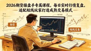 2026期货操盘手专属课程-更新6月，每日实时行情复盘，适配短线玩家打造成熟交易模式-沧海聊项目