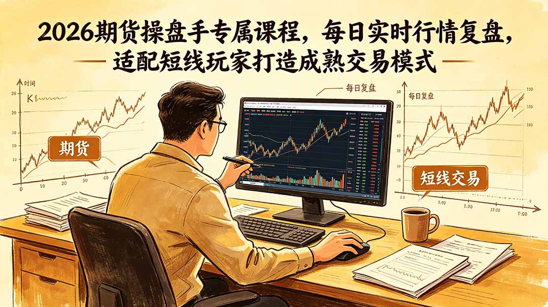 2026期货操盘手专属课程-更新6月，每日实时行情复盘，适配短线玩家打造成熟交易模式-沧海聊项目