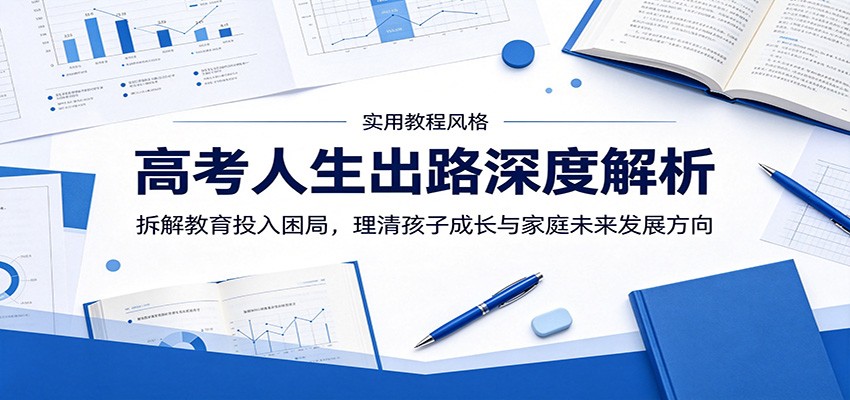 高考人生出路深度解析：拆解教育投入困局，理清孩子成长与家庭未来发展方向-沧海聊项目