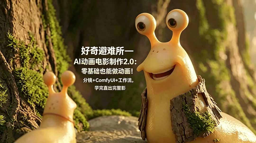 好奇避难所—AI动画电影制作2.0：零基础也能做动画！分镜+ComfyUI+工作流，学完直出完整影片-沧海聊项目