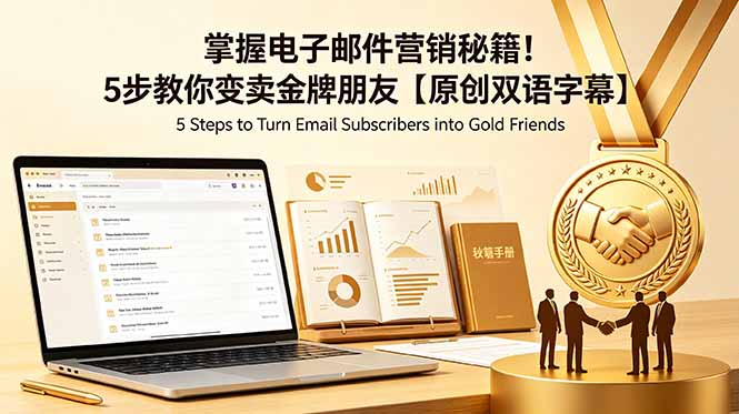 掌握电子邮件营销秘籍！5步教你变卖金牌朋友【原创双语字幕】-沧海聊项目