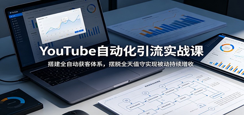 YouTube自动化引流实战课：搭建全自动获客体系，摆脱全天值守实现被动持续增收-沧海聊项目