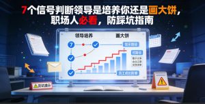 付费文章：7个信号判断领导是培养你还是画大饼，职场人必看，防踩坑指南-沧海聊项目