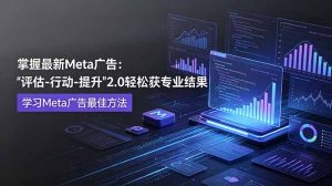 掌握最新的Meta广告,通过“评估-行动-提升”2.0版本轻松获得专业级结果。学习目前学习Meta广告的最佳方法-沧海聊项目