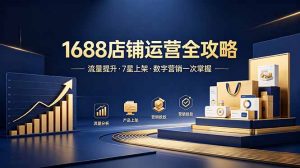 1688店铺没流量？产品上架不到7星？数字营销不会投？全套运营技能一次学(更新6月-沧海聊项目