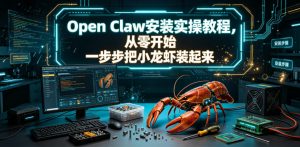 Open Claw安装实操教程，从零开始一步步一步步把小龙虾装起来-沧海聊项目