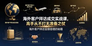海外客户拜访成交实战课，高手从不打无准备之仗，海外客户拜访业绩倍增的秘籍-沧海聊项目