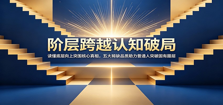 阶层跨越认知破局：读懂底层向上突围核心真相，五大稀缺品质助力普通人突破固有圈层-沧海聊项目