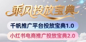 小红书千帆推广平台投放宝典，小红书电商推广投放宝典2.0-沧海聊项目