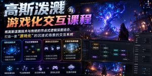 高斯泼溅与游戏化交互课程，将高斯泼溅技术与传统的节点式逻辑深度结合，打造一套“游戏化”的沉浸式场景的交互系统-沧海聊项目