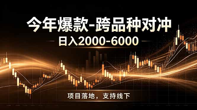 全新跨品种对冲模式上线！日稳定盈利 2000-6000，合规长久可批量放大-沧海聊项目