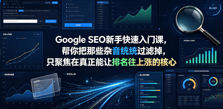 Google SEO新手快速入门课，帮你把那些杂音统统过滤掉，只聚焦在真正能让排名往上涨的核心动作【原创双语字幕】-沧海聊项目