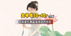 【大羊毛】几分钟30-40r，【流量体联盟】，可以矩阵，操作无脑简单-沧海聊项目