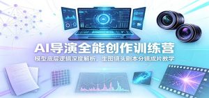 AI导演全能创作训练营：模型底层逻辑深度解析，生图镜头剧本分镜成片教学-沧海聊项目