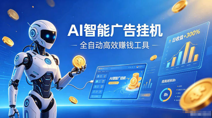 AI智能广告挂G，在家自动賺收益，全程无需人工操作、不用直播、不用拉人【揭秘】-沧海聊项目